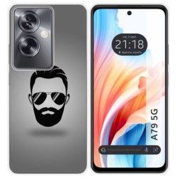Funda Silicona para Oppo A79 5G diseño Barba Dibujos