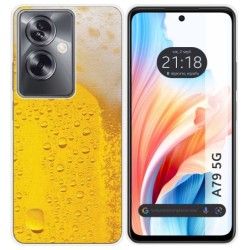 Funda Silicona para Oppo A79 5G diseño Cerveza Dibujos