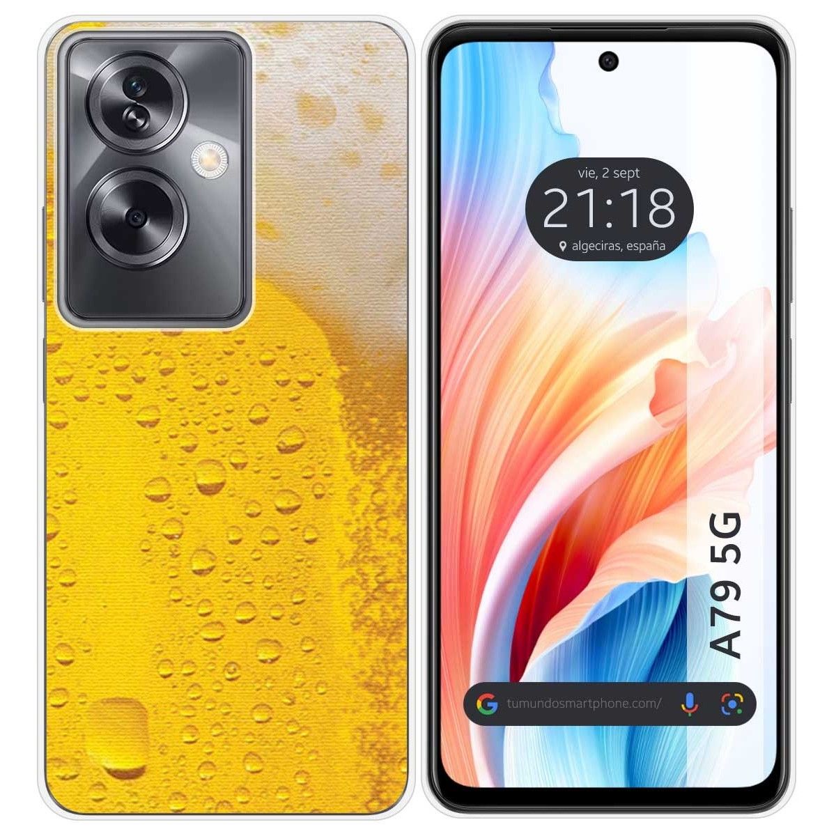 Funda Silicona para Oppo A79 5G diseño Cerveza Dibujos