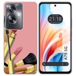 Funda Silicona para Oppo A79 5G diseño Brochas Dibujos