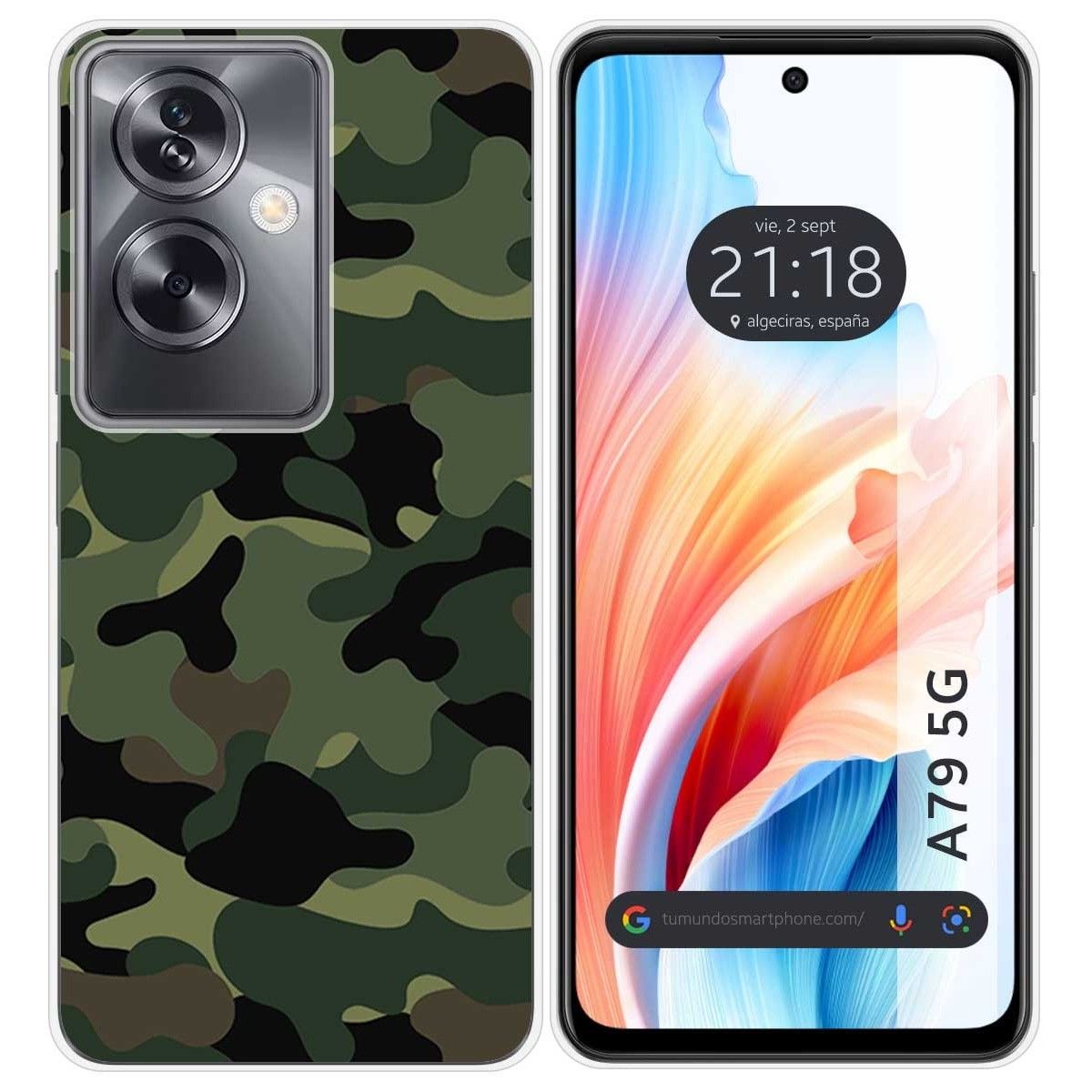 Funda Silicona para Oppo A79 5G diseño Camuflaje Dibujos