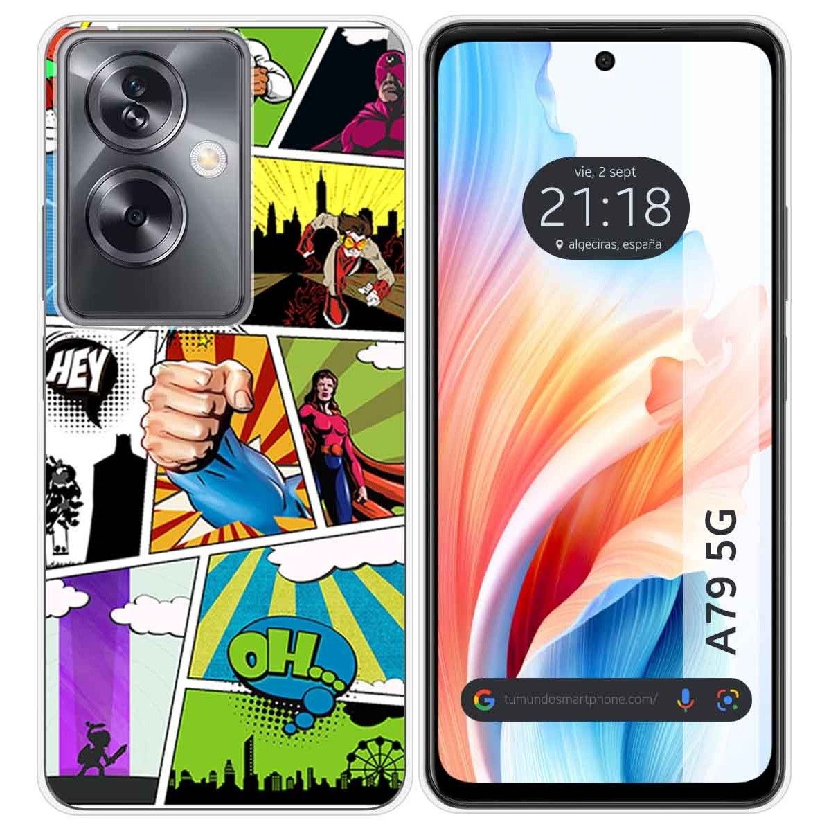 Funda Silicona para Oppo A79 5G diseño Comic Dibujos