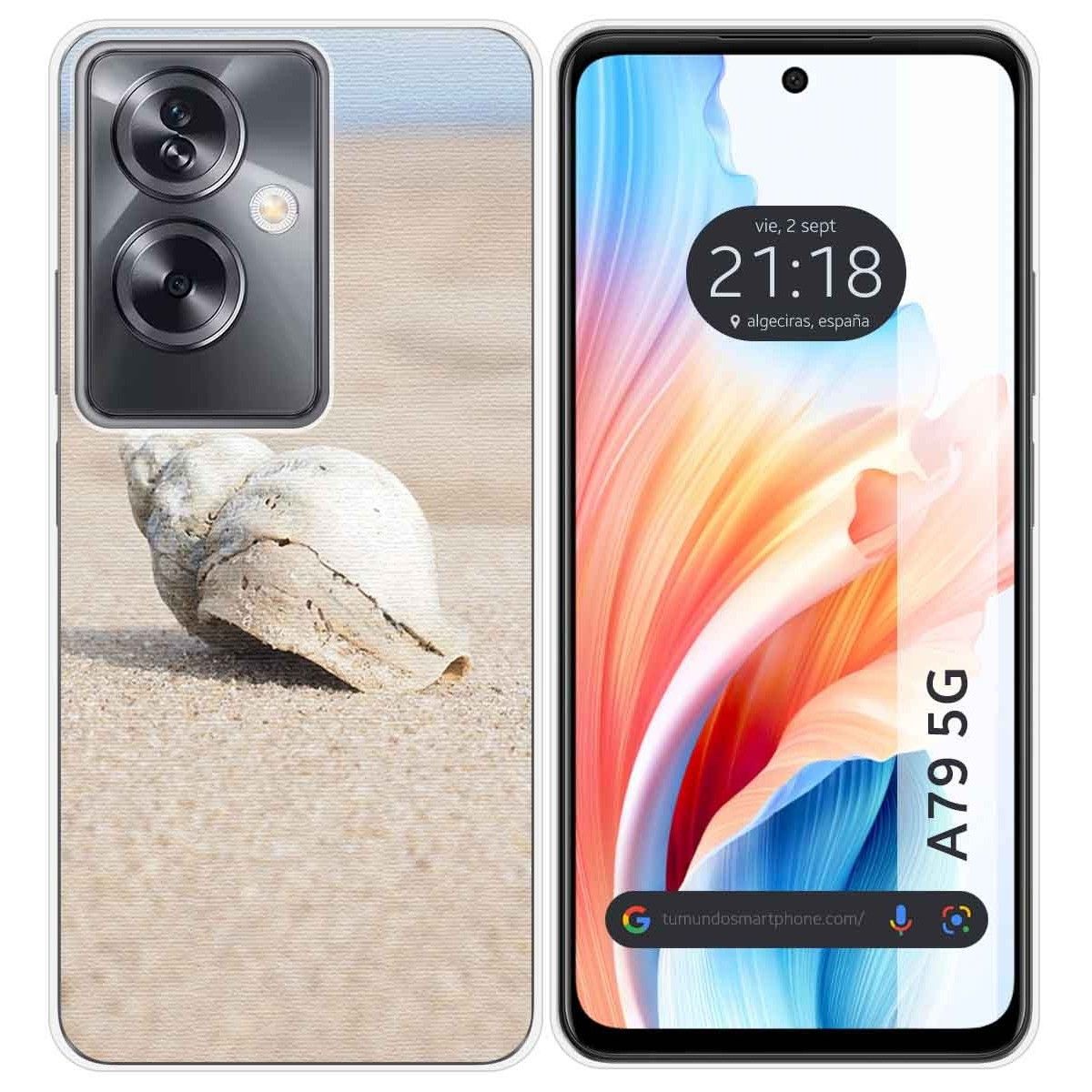 Funda Silicona para Oppo A79 5G diseño Concha Dibujos
