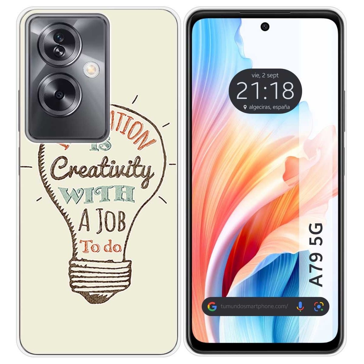 Funda Silicona para Oppo A79 5G diseño Creativity Dibujos