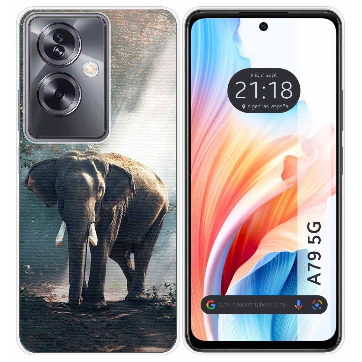 Funda Silicona para Oppo A79 5G diseño Elefante Dibujos