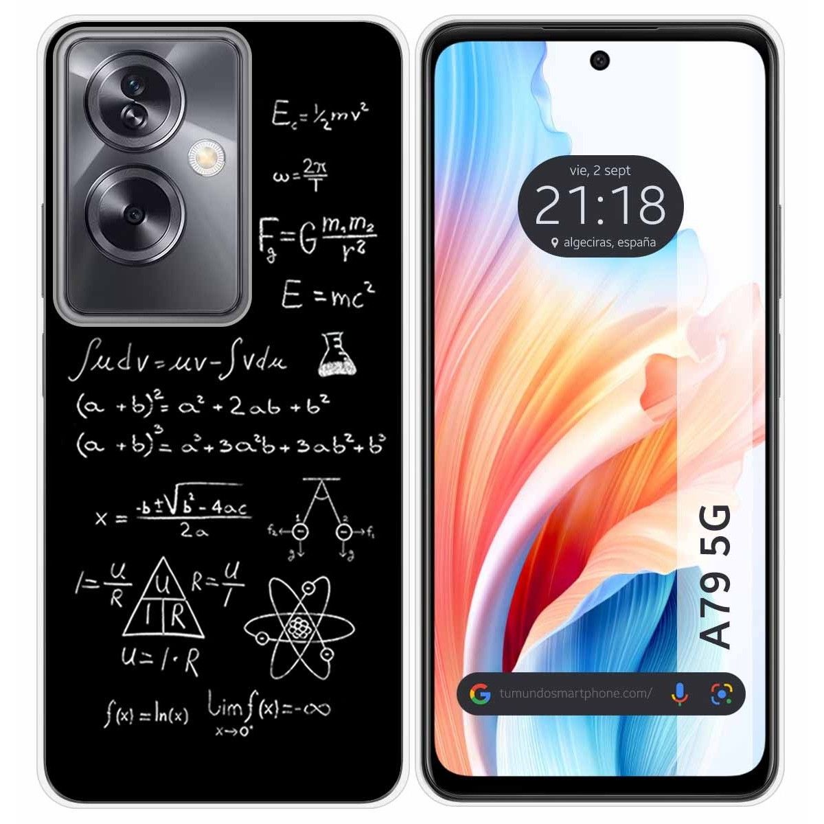 Funda Silicona para Oppo A79 5G diseño Formulas Dibujos