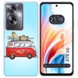 Funda Silicona para Oppo A79 5G diseño Furgoneta Dibujos