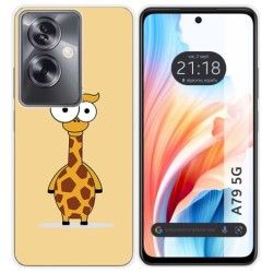 Funda Silicona para Oppo A79 5G diseño Jirafa Dibujos