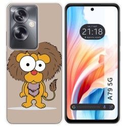 Funda Silicona para Oppo A79 5G diseño Leon Dibujos