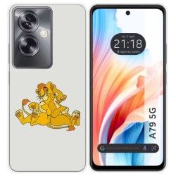 Funda Silicona para Oppo A79 5G diseño Leones Dibujos
