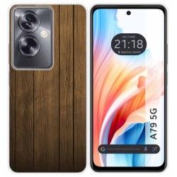 Funda Silicona para Oppo A79 5G diseño Madera Dibujos