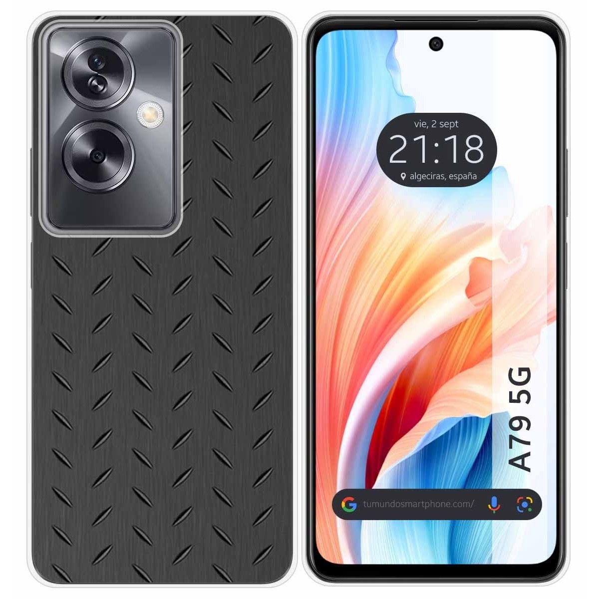 Funda Silicona para Oppo A79 5G diseño Metal Dibujos