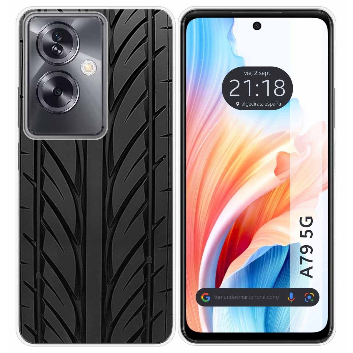 Funda Silicona para Oppo A79 5G diseño Neumatico Dibujos