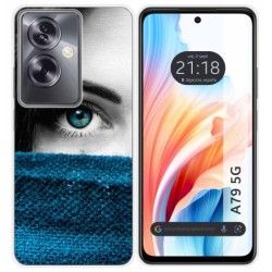 Funda Silicona para Oppo A79 5G diseño Ojo Dibujos