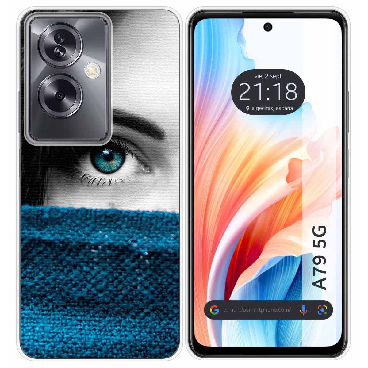 Funda Silicona para Oppo A79 5G diseño Ojo Dibujos
