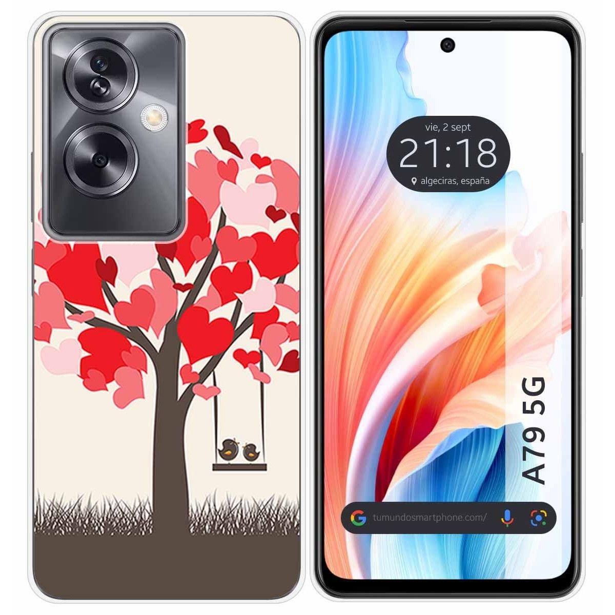 Funda Silicona para Oppo A79 5G diseño Pajaritos Dibujos