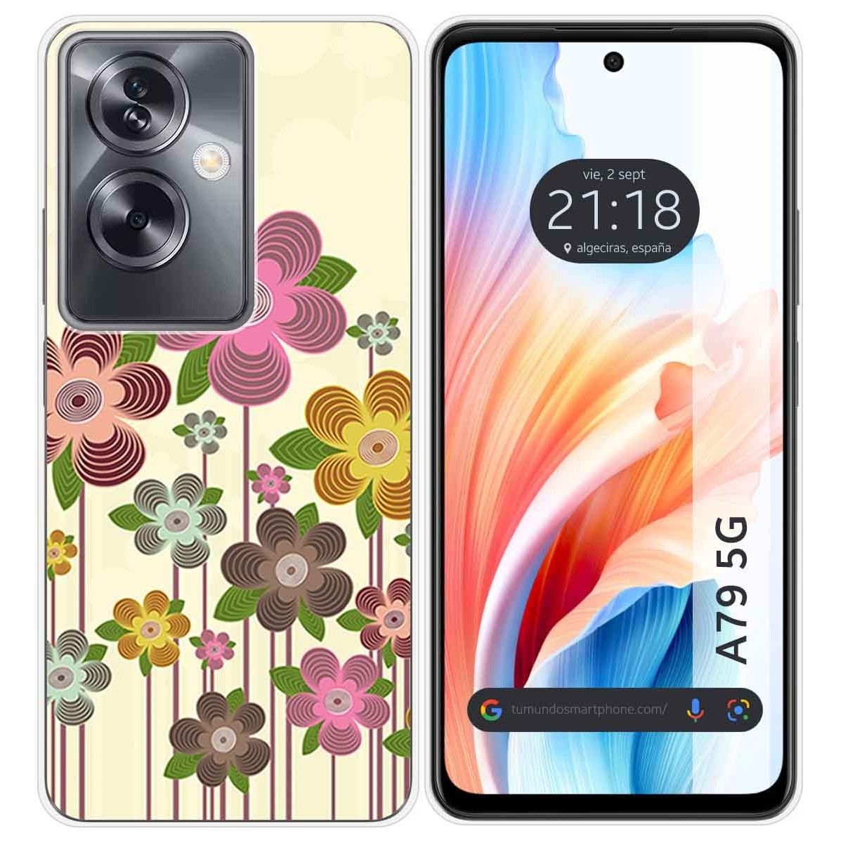 Funda Silicona para Oppo A79 5G diseño Primavera En Flor Dibujos