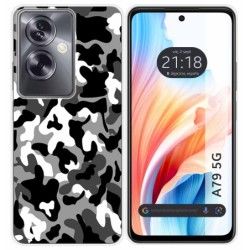 Funda Silicona para Oppo A79 5G diseño Snow Camuflaje Dibujos