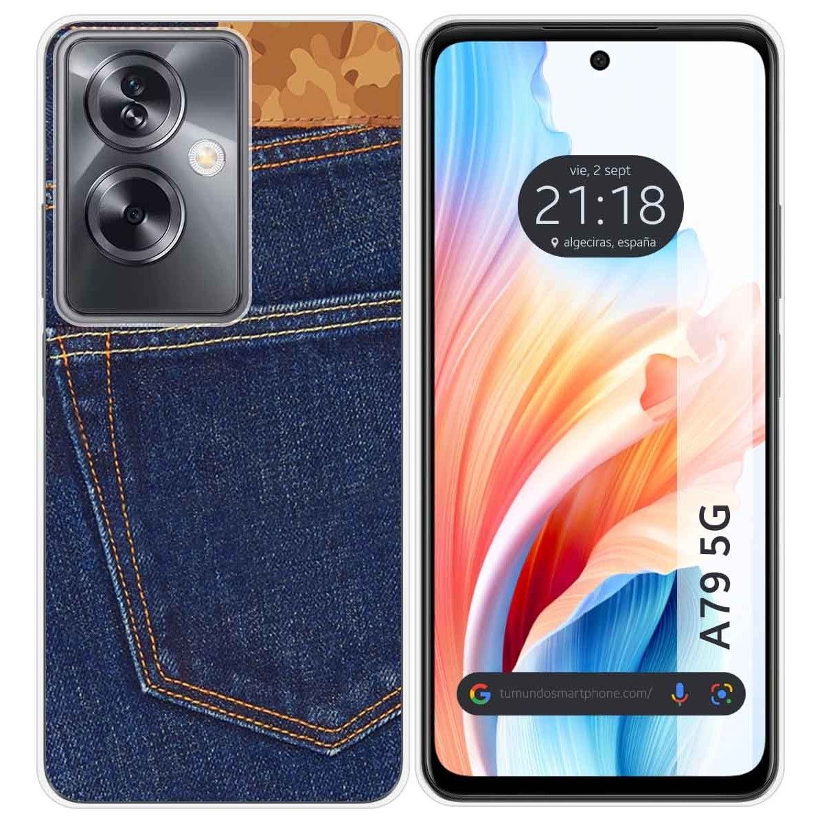 Funda Silicona para Oppo A79 5G diseño Vaquero Dibujos