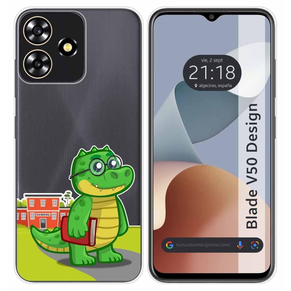 Funda Silicona Transparente para Zte Blade V50 Design 4G diseño Coco Dibujos