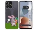 Funda Silicona Transparente para Zte Blade V50 Design 4G diseño Conejo Dibujos