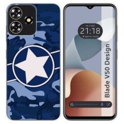 Funda Silicona para Zte Blade V50 Design 4G diseño Camuflaje 03 Dibujos