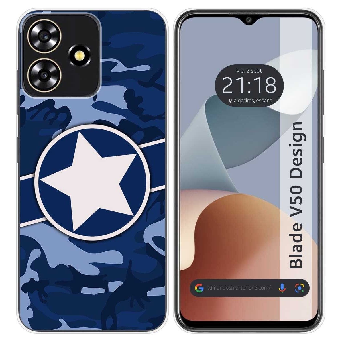 Funda Silicona para Zte Blade V50 Design 4G diseño Camuflaje 03 Dibujos
