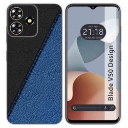 Funda Silicona para Zte Blade V50 Design 4G diseño Cuero 02 Dibujos