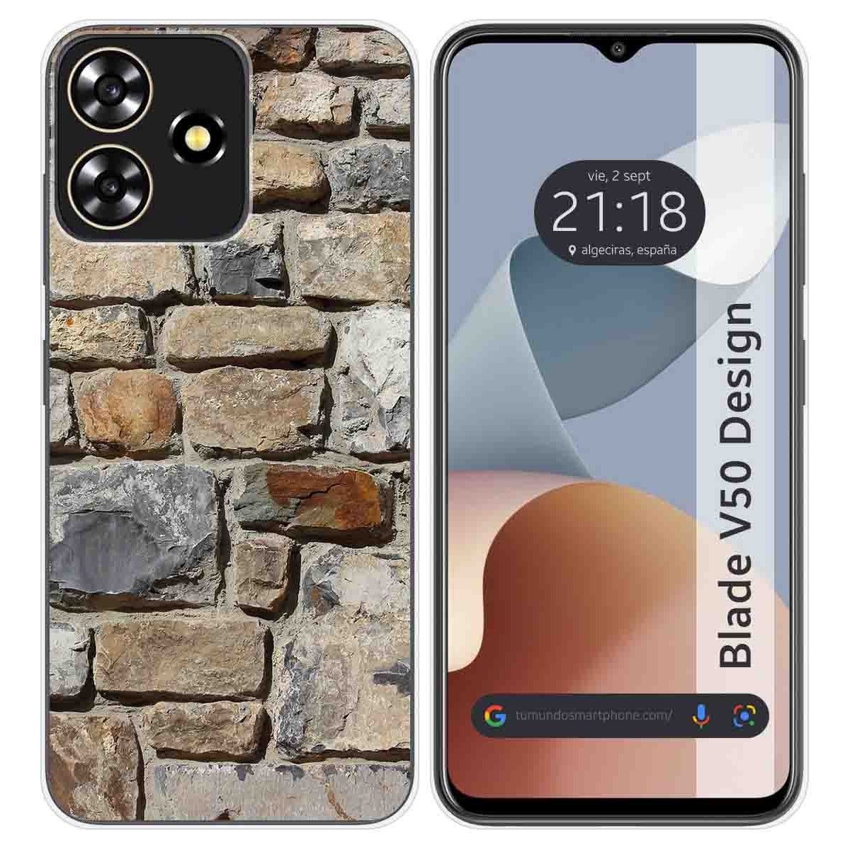 Funda Silicona para Zte Blade V50 Design 4G diseño Ladrillo 03 Dibujos