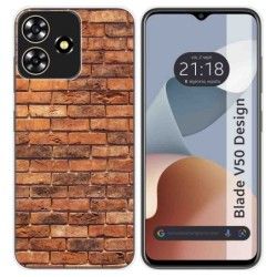 Funda Silicona para Zte Blade V50 Design 4G diseño Ladrillo 04 Dibujos
