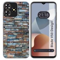 Funda Silicona para Zte Blade V50 Design 4G diseño Ladrillo 05 Dibujos