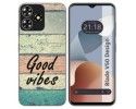 Funda Silicona para Zte Blade V50 Design 4G diseño Madera 01 Dibujos