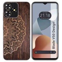 Funda Silicona para Zte Blade V50 Design 4G diseño Madera 06 Dibujos
