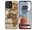 Funda Silicona para Zte Blade V50 Design 4G diseño Madera 07 Dibujos
