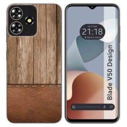 Funda Silicona para Zte Blade V50 Design 4G diseño Madera 09 Dibujos