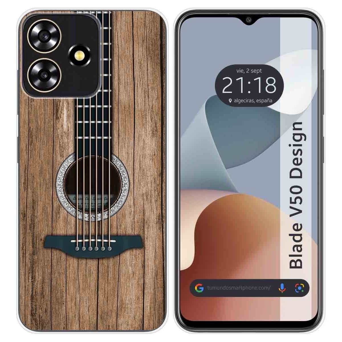 Funda Silicona para Zte Blade V50 Design 4G diseño Madera 11 Dibujos
