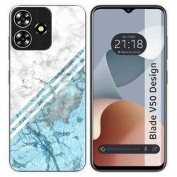 Funda Silicona para Zte Blade V50 Design 4G diseño Mármol 02 Dibujos