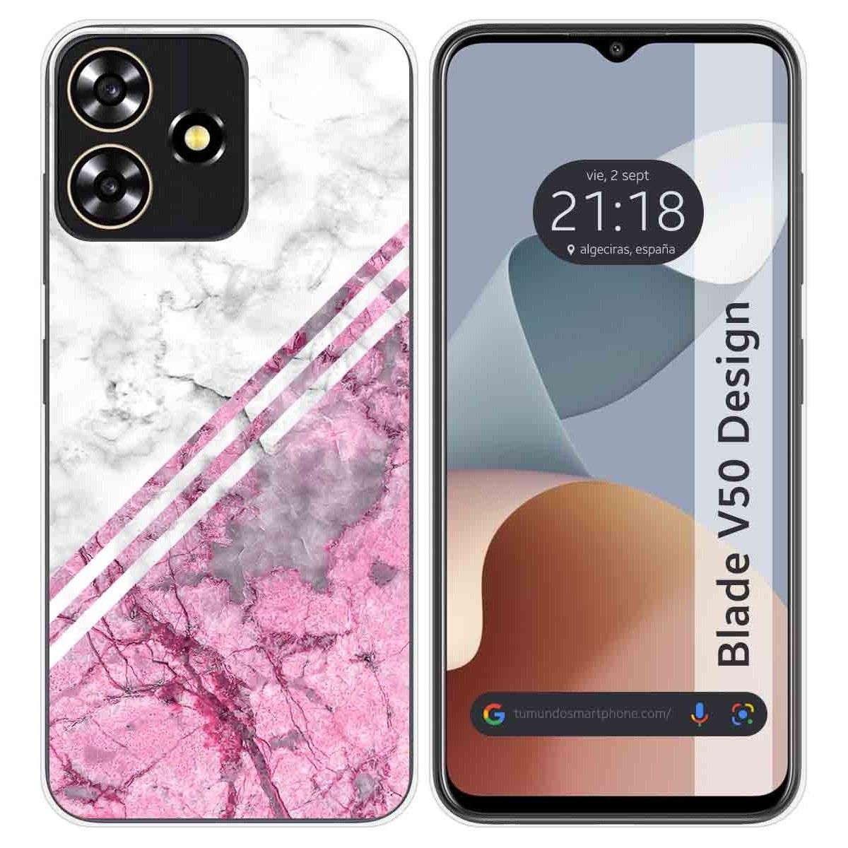 Funda Silicona para Zte Blade V50 Design 4G diseño Mármol 03 Dibujos