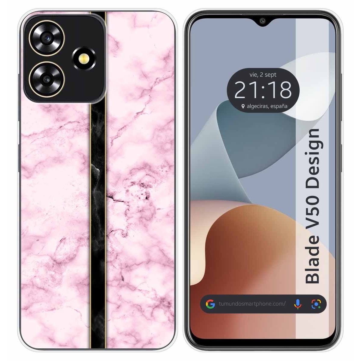 Funda Silicona para Zte Blade V50 Design 4G diseño Mármol 04 Dibujos