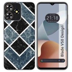 Funda Silicona para Zte Blade V50 Design 4G diseño Mármol 06 Dibujos