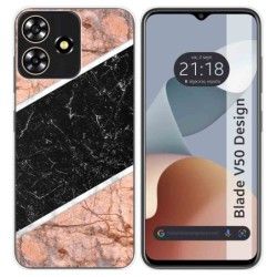 Funda Silicona para Zte Blade V50 Design 4G diseño Mármol 07 Dibujos