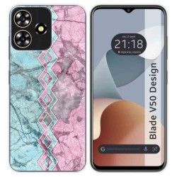 Funda Silicona para Zte Blade V50 Design 4G diseño Mármol 08 Dibujos