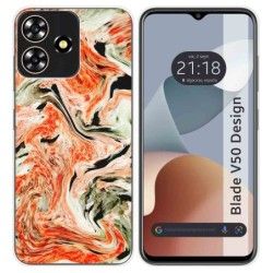 Funda Silicona para Zte Blade V50 Design 4G diseño Mármol 12 Dibujos