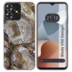 Funda Silicona para Zte Blade V50 Design 4G diseño Mármol 14 Dibujos