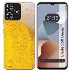 Funda Silicona para Zte Blade V50 Design 4G diseño Cerveza Dibujos