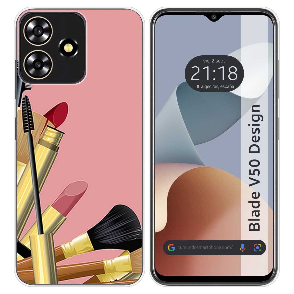 Funda Silicona para Zte Blade V50 Design 4G diseño Brochas Dibujos