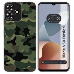 Funda Silicona para Zte Blade V50 Design 4G diseño Camuflaje Dibujos