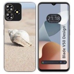 Funda Silicona para Zte Blade V50 Design 4G diseño Concha Dibujos
