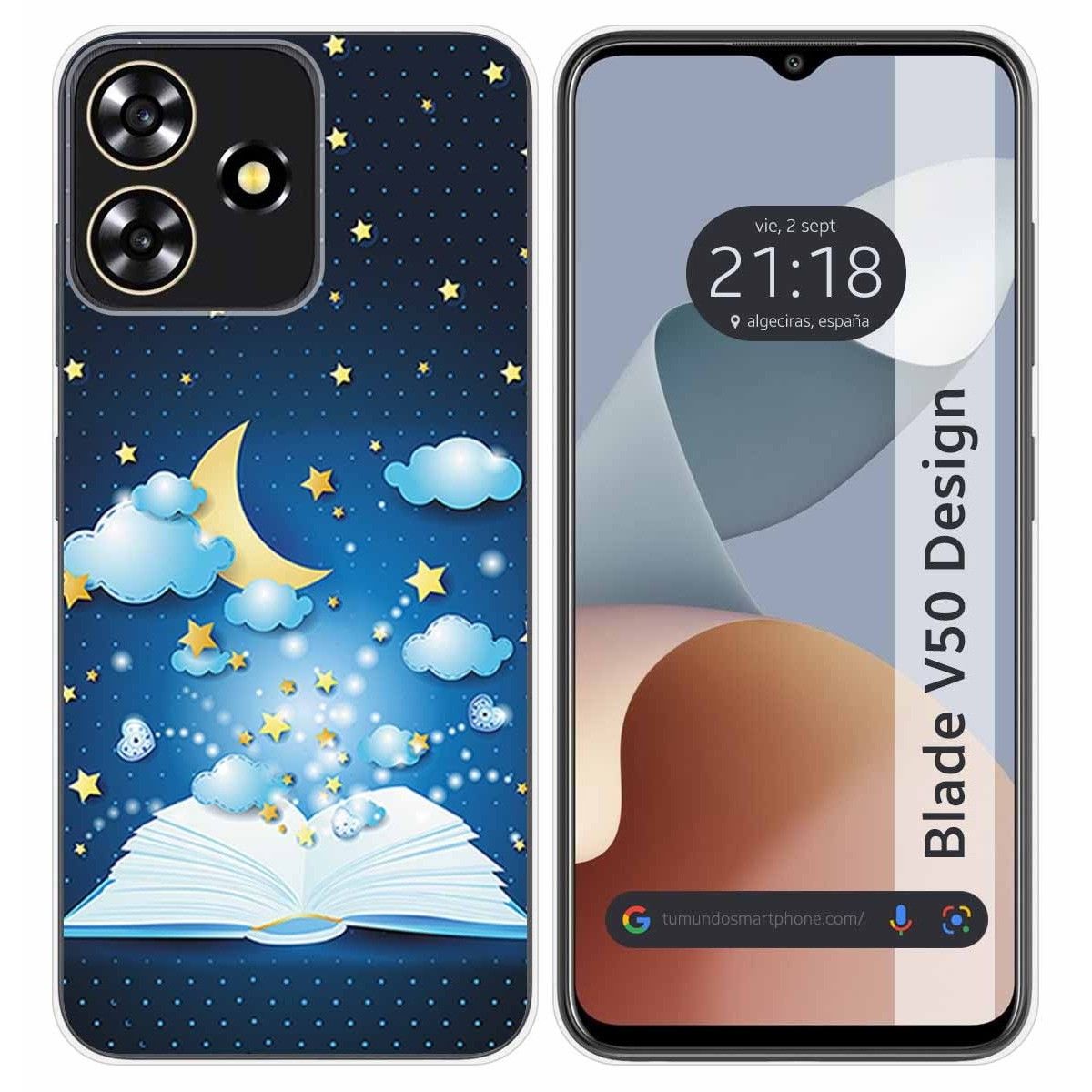 Funda Silicona para Zte Blade V50 Design 4G diseño Libro Cuentos Dibujos