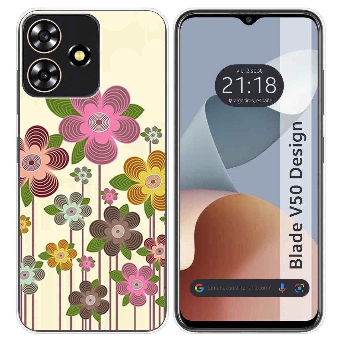 Funda Silicona para Zte Blade V50 Design 4G diseño Primavera En Flor Dibujos